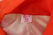 80's Black, White & Orange Striped Racing Jacket - ThriftedThreads.com