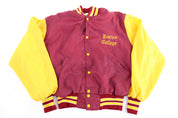 80's Boston College Maroon & Yellow Bomber Jacket - Jacket - Thrifted Threads