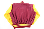 80's Boston College Maroon & Yellow Bomber Jacket - Jacket - Thrifted Threads