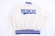80's Busch Beers Satin Bomber Jacket - Jacket - Thrifted Threads