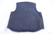 80's Carhartt Sherpa Lined Dark Wash Denim Vest - Vest - Thrifted Threads