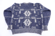 80's Castle Square Multipatterned Knit Sweater - Sweater - Thrifted Threads