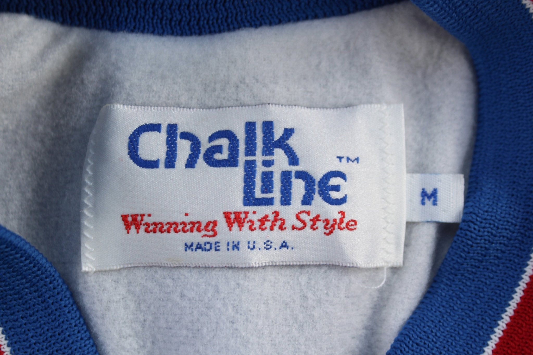 80's Chalk Line New York Giants Football 3/4 Sleeve Jacket - Jacket - Thrifted Threads