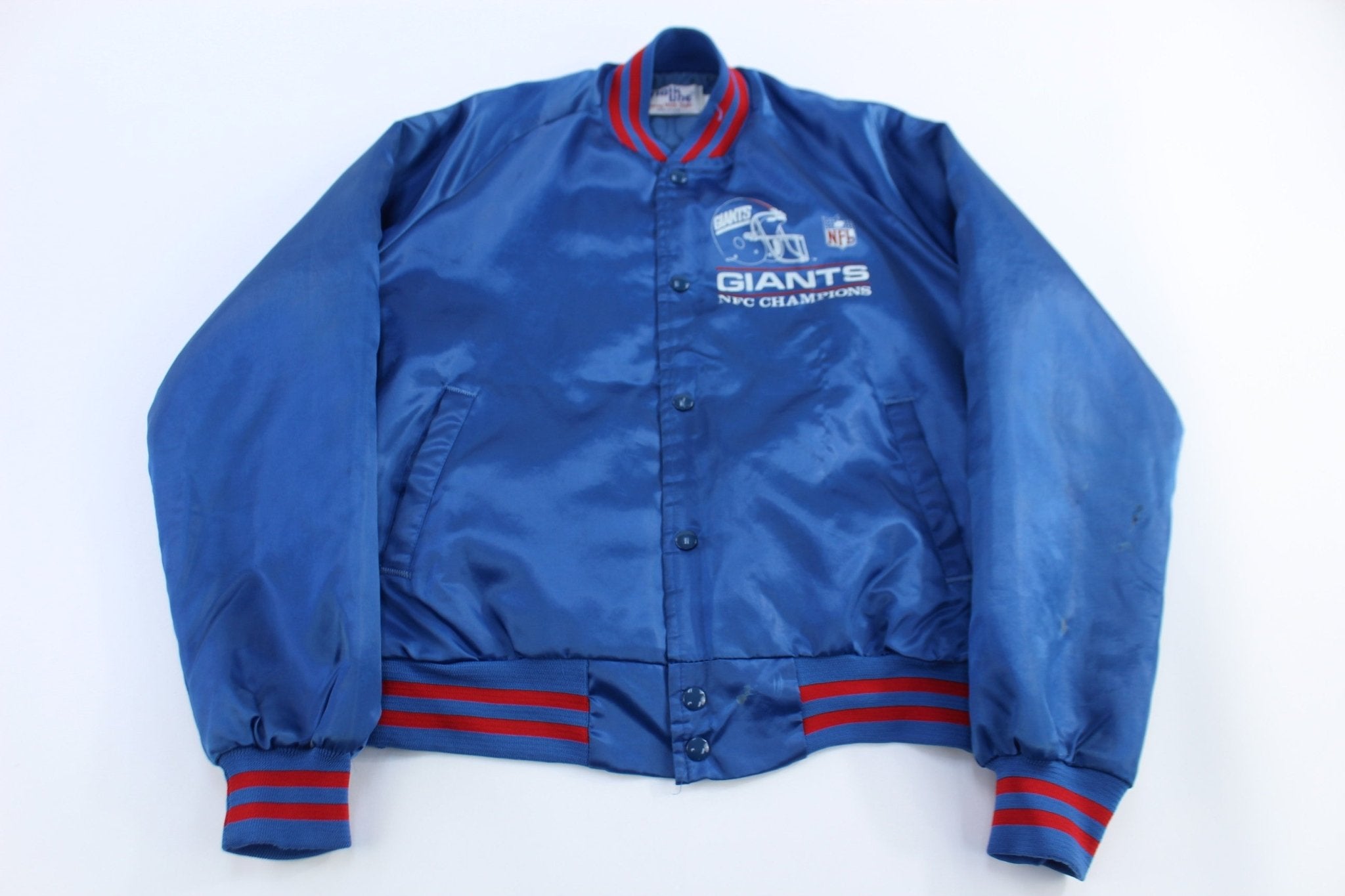 80's Chalk Line New York Giants Football Jacket - Jacket - Thrifted Threads
