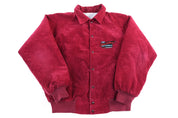80's Chevrolet The Heartbeat of America Corduroy Bomber Jacket - Jacket - Thrifted Threads