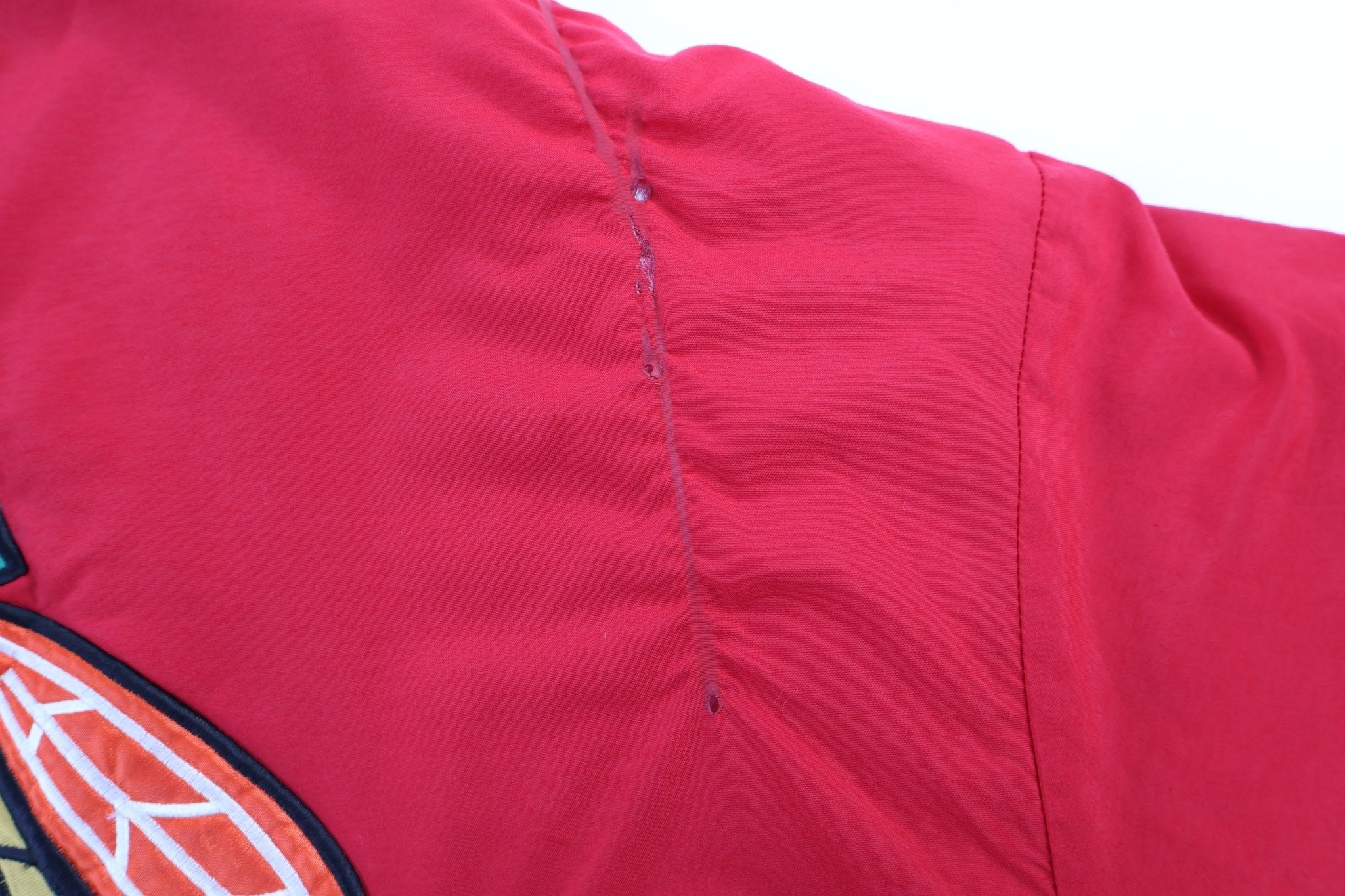80's Chicago Blackhawks Hockey Bomber Jacket - Jacket - Thrifted Threads
