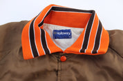 80's Cleveland Browns Embroidered Bomber Jacket - ThriftedThreads.com