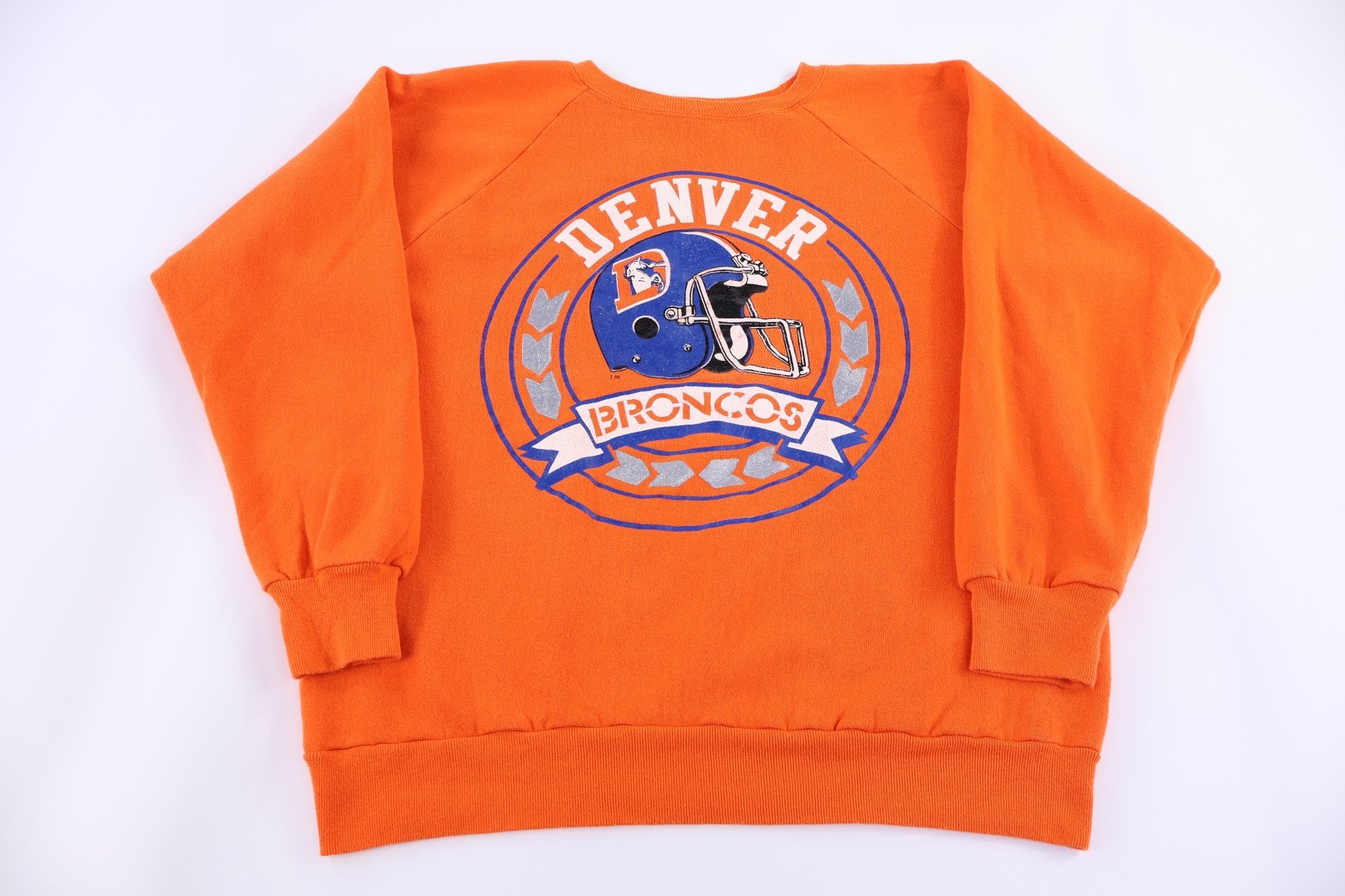 80's Denver Broncos Football Sweatshirt - Sweatshirt - Thrifted Threads