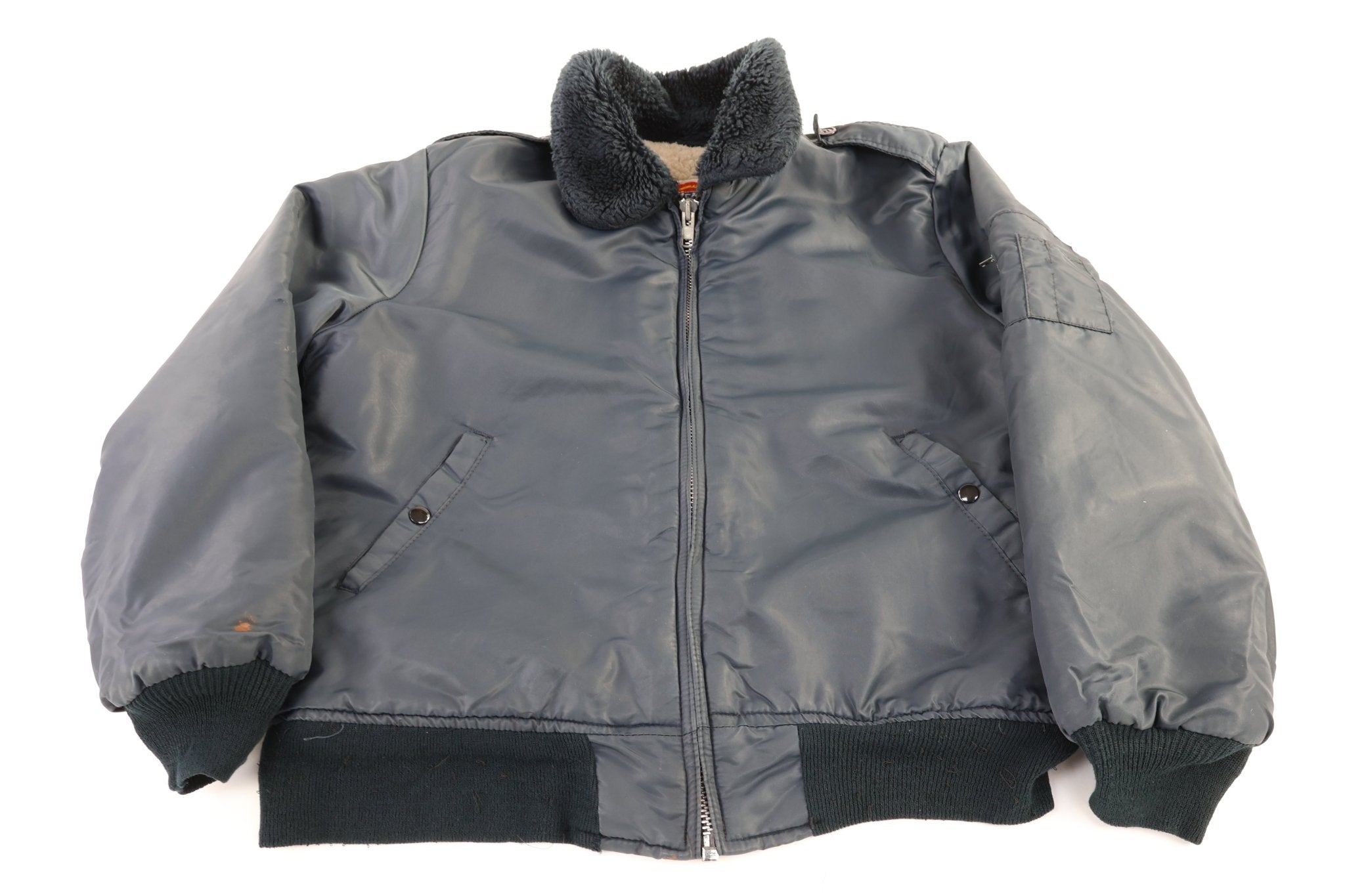 80's Dickies Navy Blue Full Zip Jacket - Jacket - Thrifted Threads