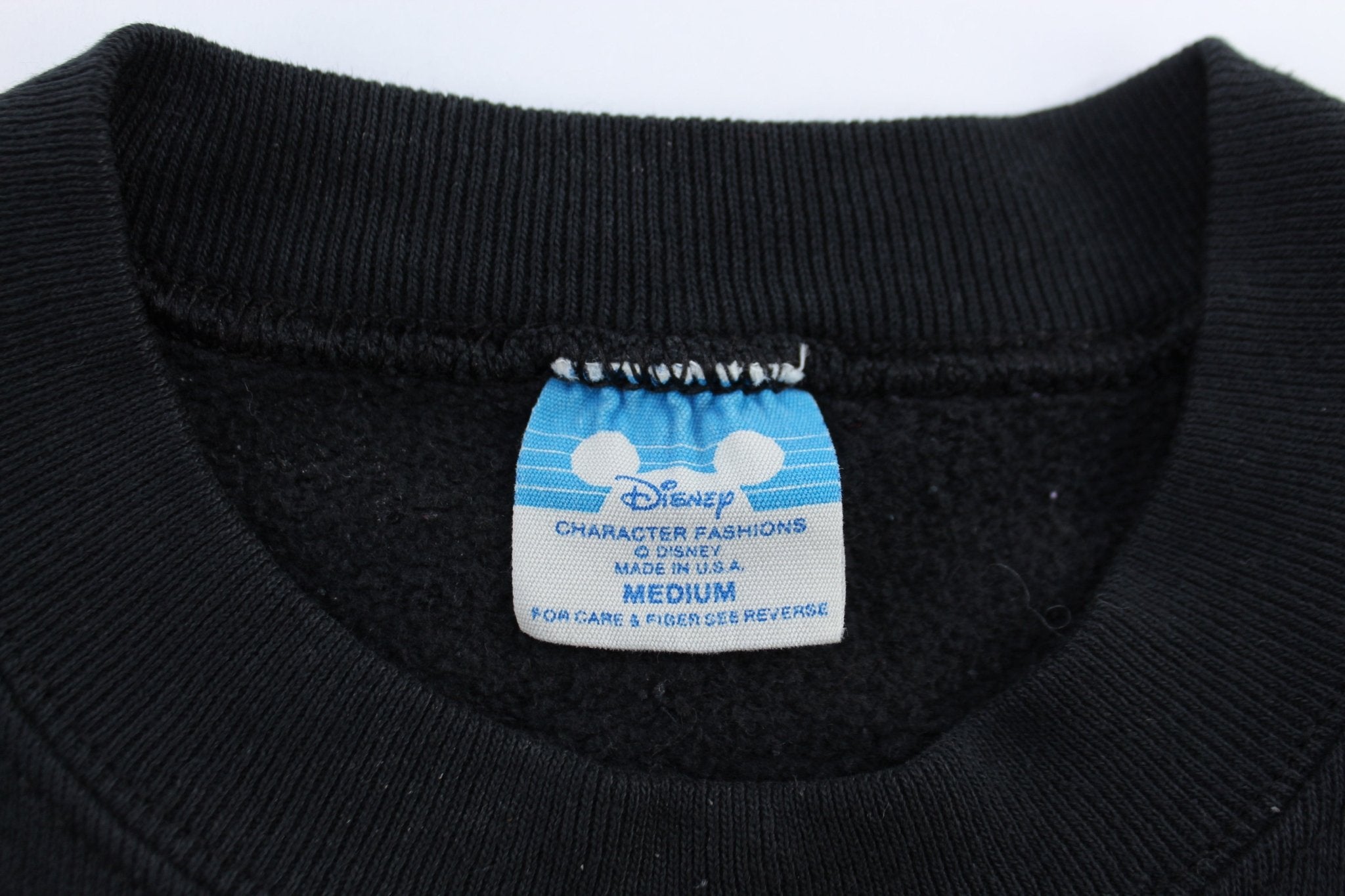 80's Disney Mickey Mouse Black Sweatshirt - ThriftedThreads.com