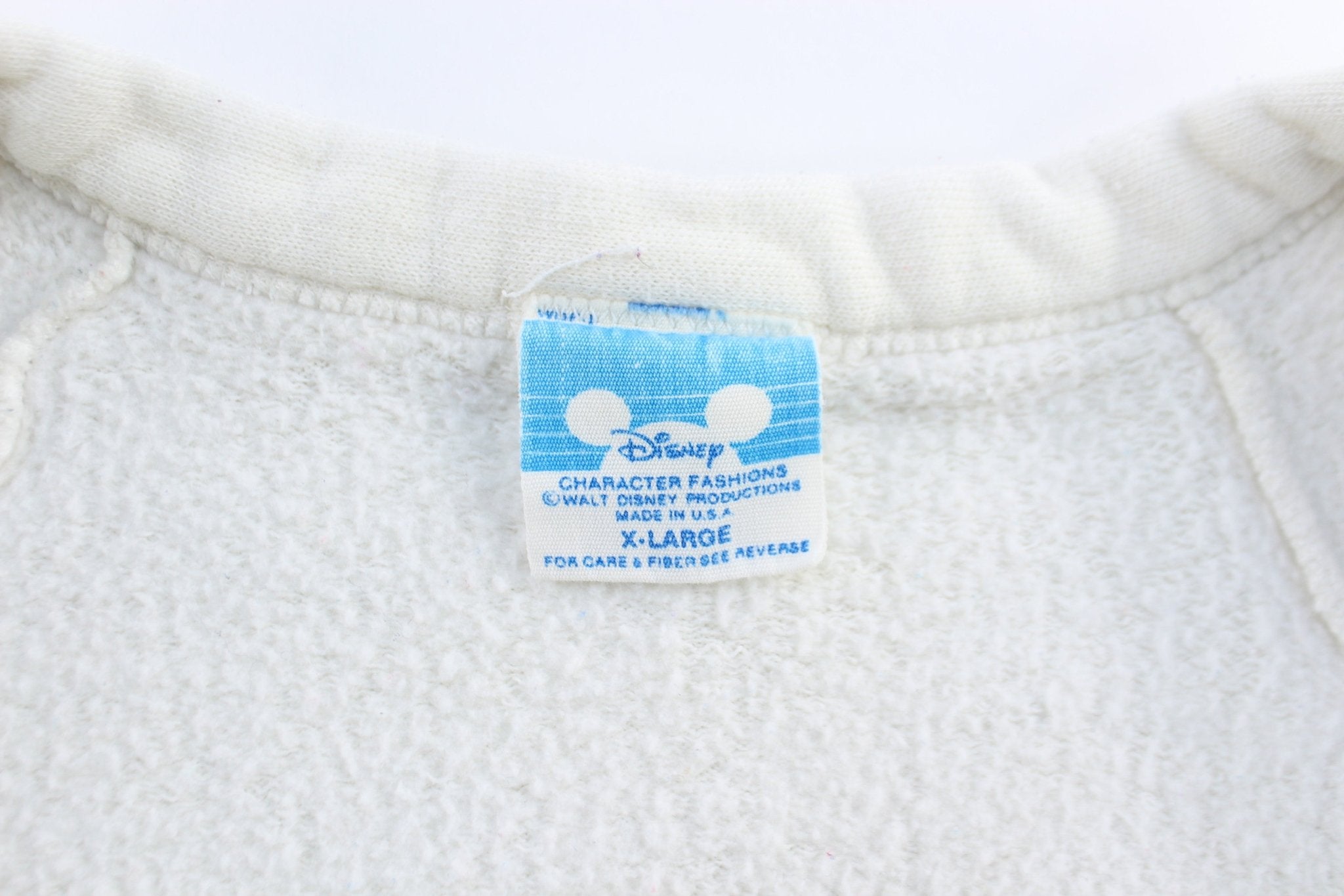 80's Disney Mickey Mouse Striped Cardigan Sweater - ThriftedThreads.com
