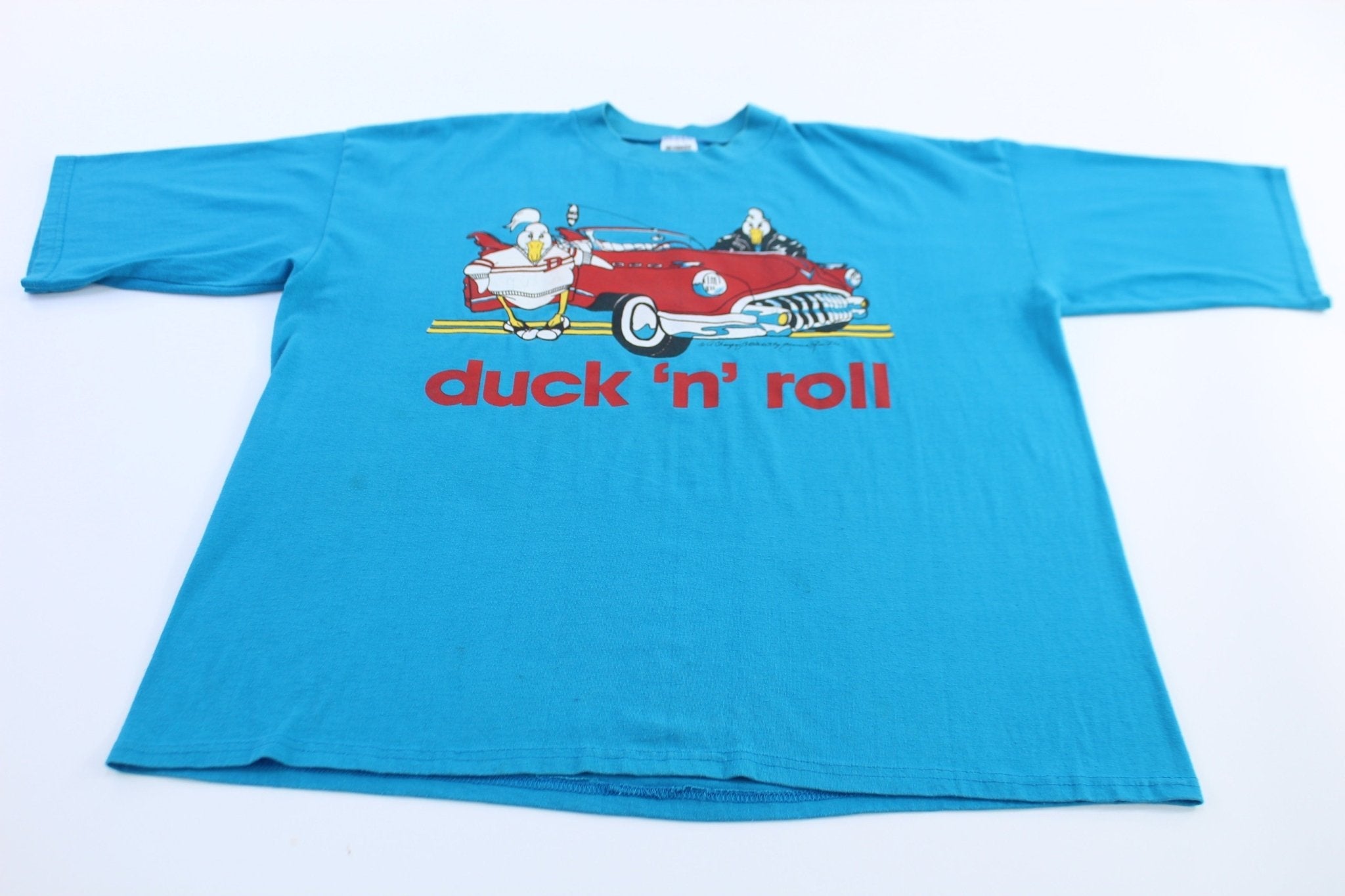 80's Duck N' Roll Graphic T-Shirt - T-Shirts - Thrifted Threads