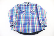 80's Five Brother Multicolor Plaid LS Button Down - Button Ups/Downs - Thrifted Threads