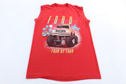 80's Ford 4x4 Pick Up Graphic Tank Top - ThriftedThreads.com