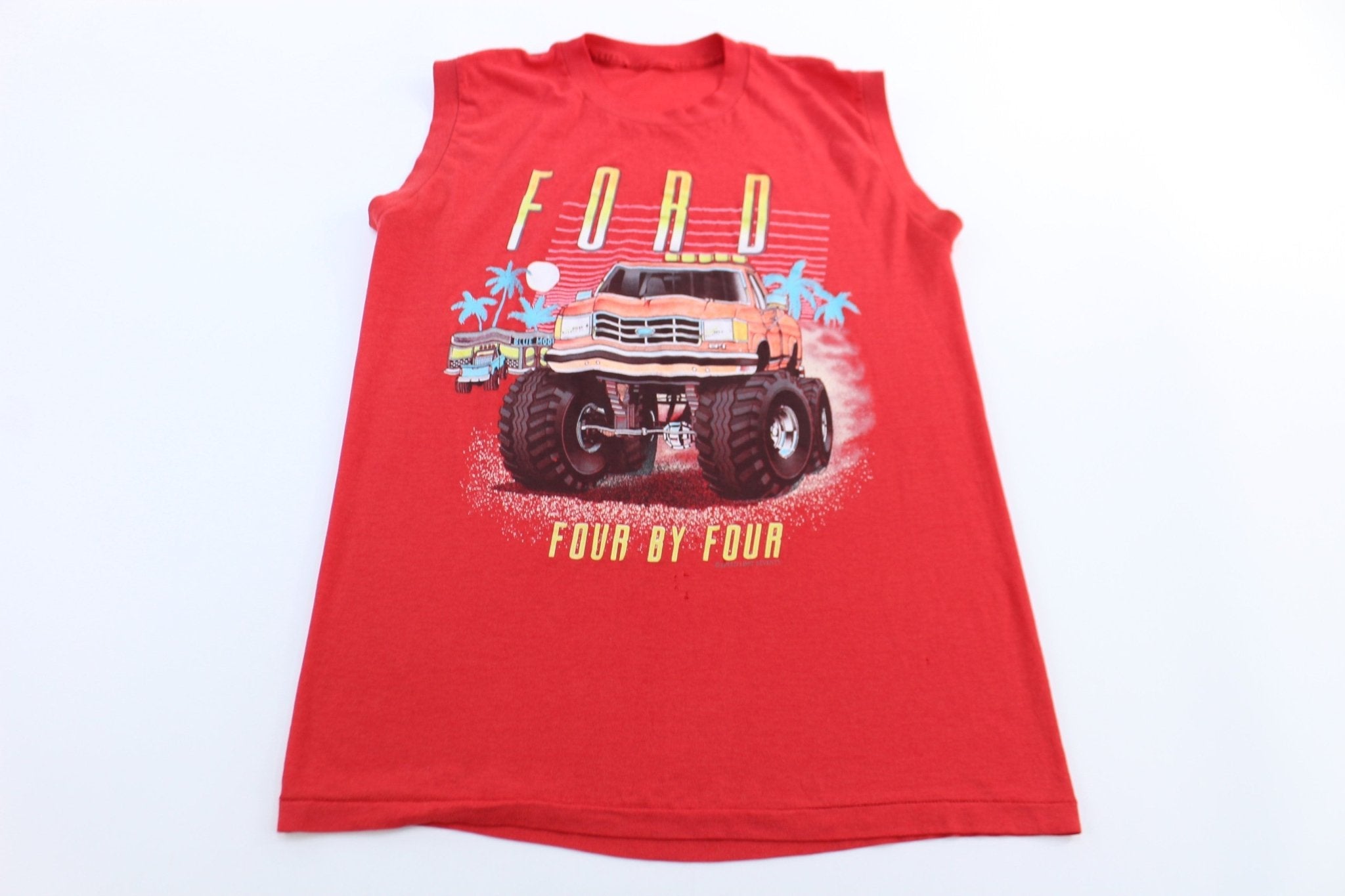 80's Ford 4x4 Pick Up Graphic Tank Top - Jerseys/Tanks - Thrifted Threads