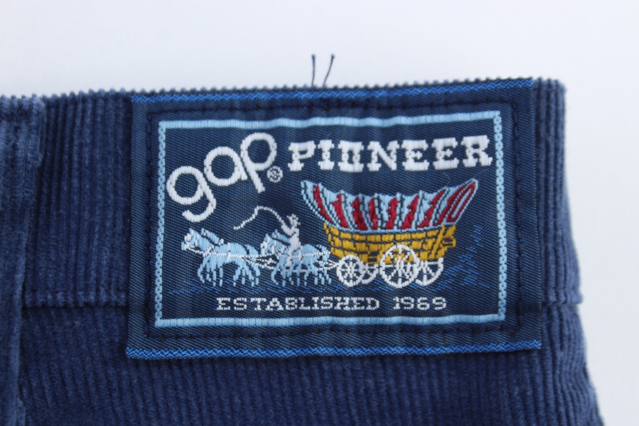 80's Gap Blue Corduroy Pants - ThriftedThreads.com