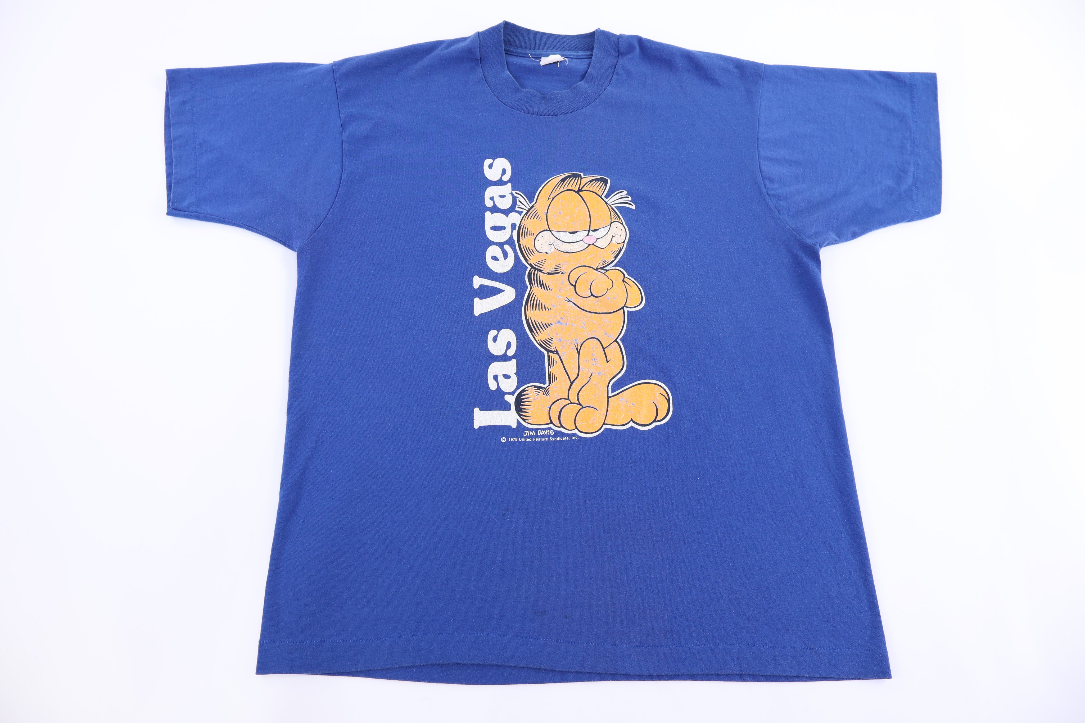 80's Garfield Las Vegas Graphic T-shirt - Shirts & Tops - Thrifted Threads
