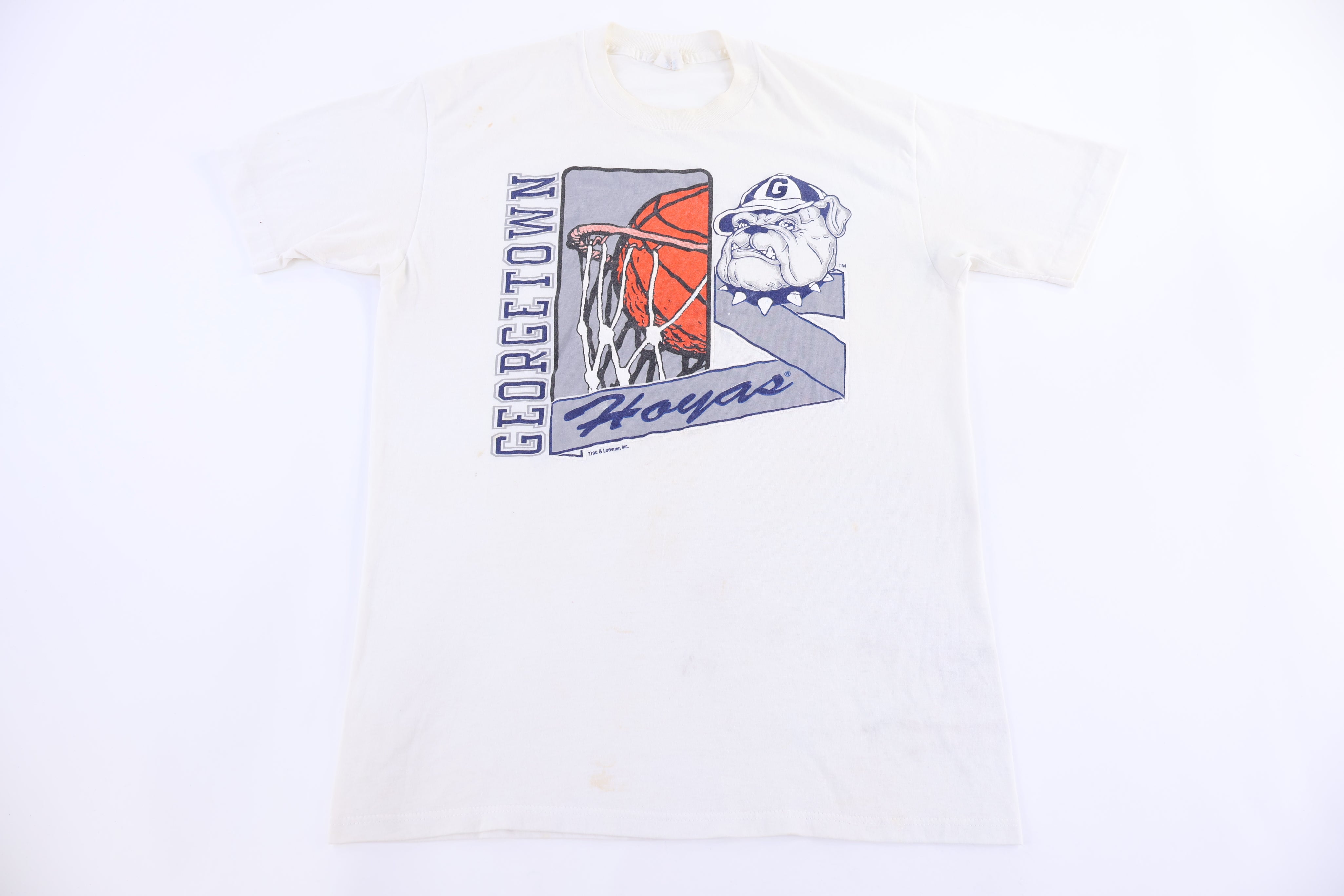 80's Georgetown Bulldogs Graphic T-shirt - Shirts & Tops - Thrifted Threads
