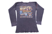 80's Harley Davidson Motorcycles Thermal LS T-shirt - Shirts & Tops - Thrifted Threads