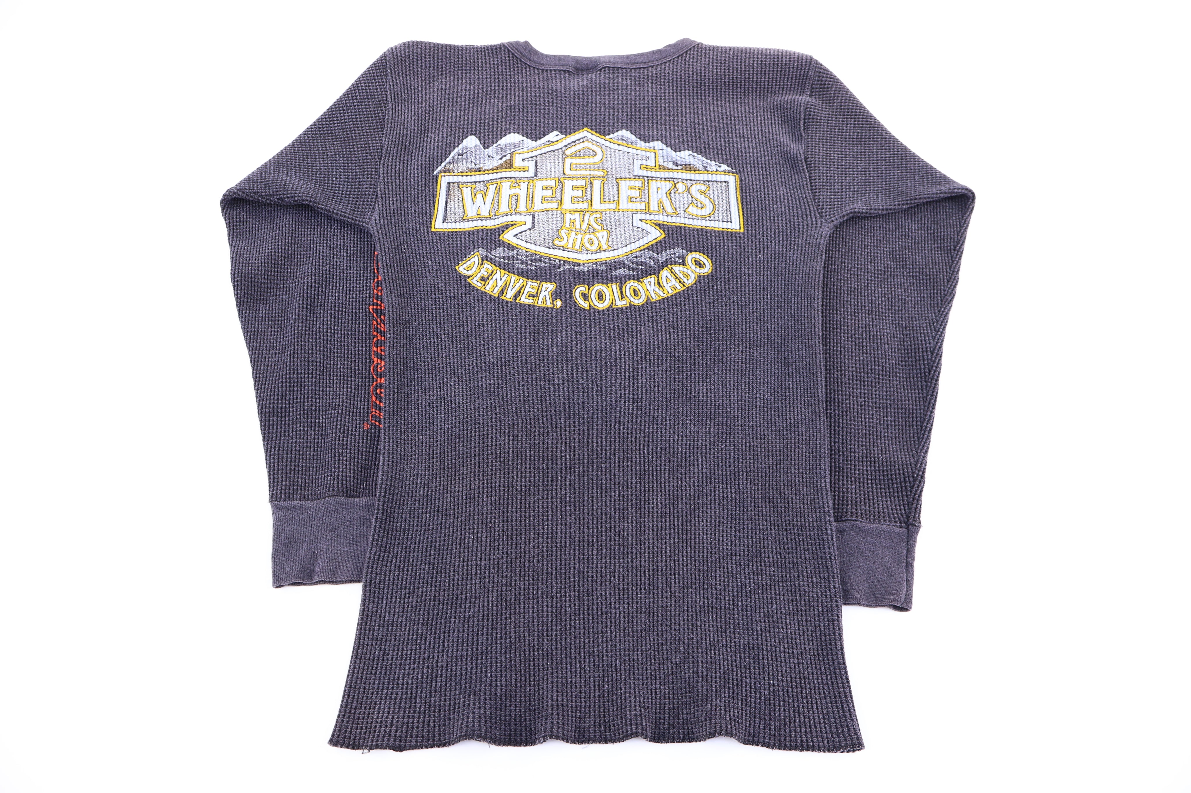 80's Harley Davidson Motorcycles Thermal LS T-shirt - Shirts & Tops - Thrifted Threads