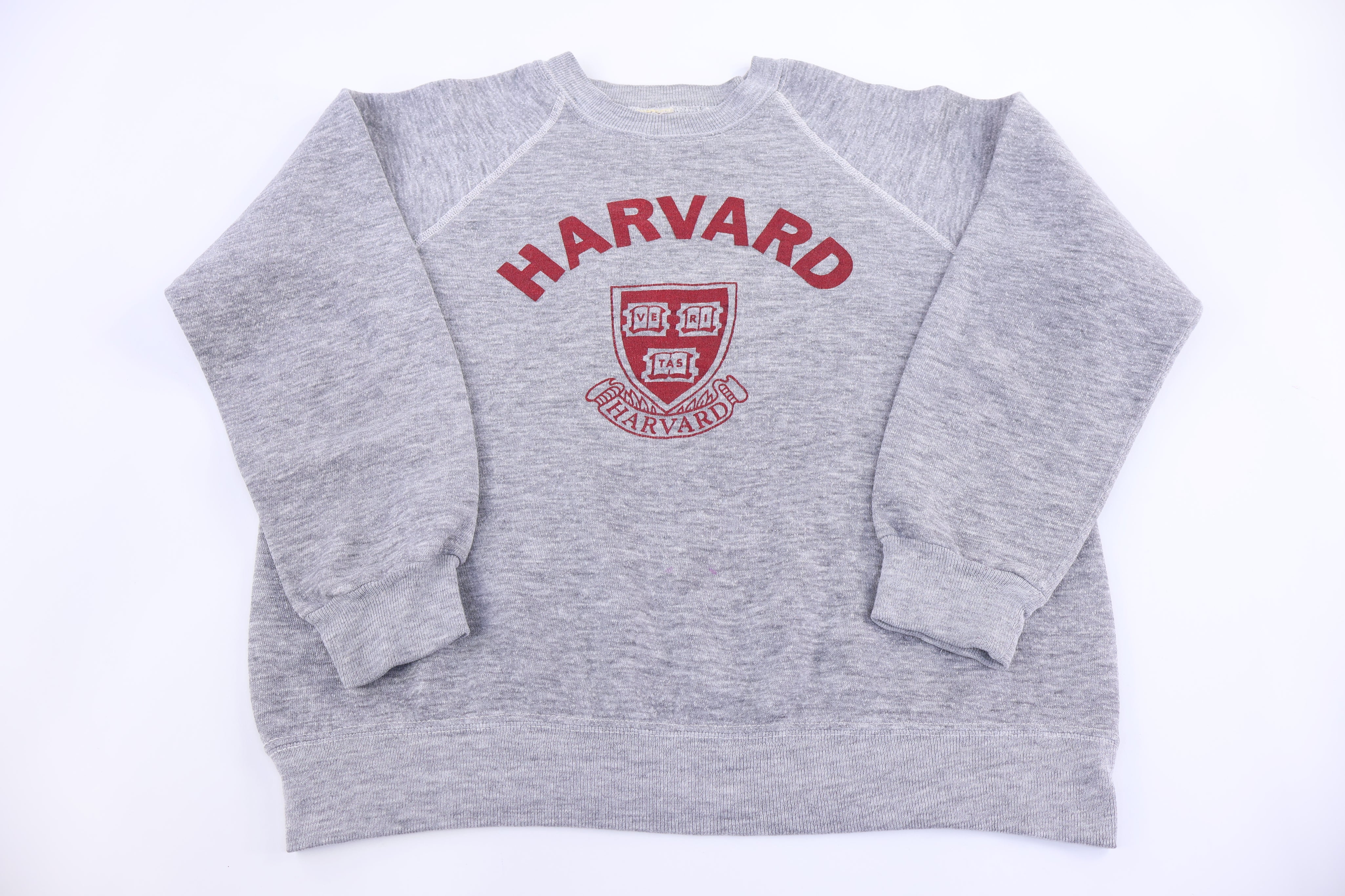 80's Harvard University Grey Sweatshirt - Sweatshirt - Thrifted Threads