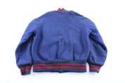 80's Howe's Athletic Red & Blue Cheerleader Varsity Jacket - ThriftedThreads.com