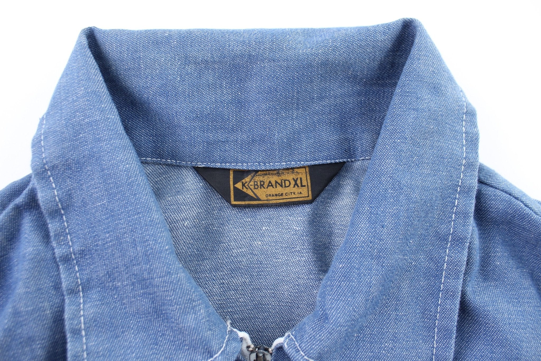 80's K - Brand Blue Zip Up Jacket - ThriftedThreads.com