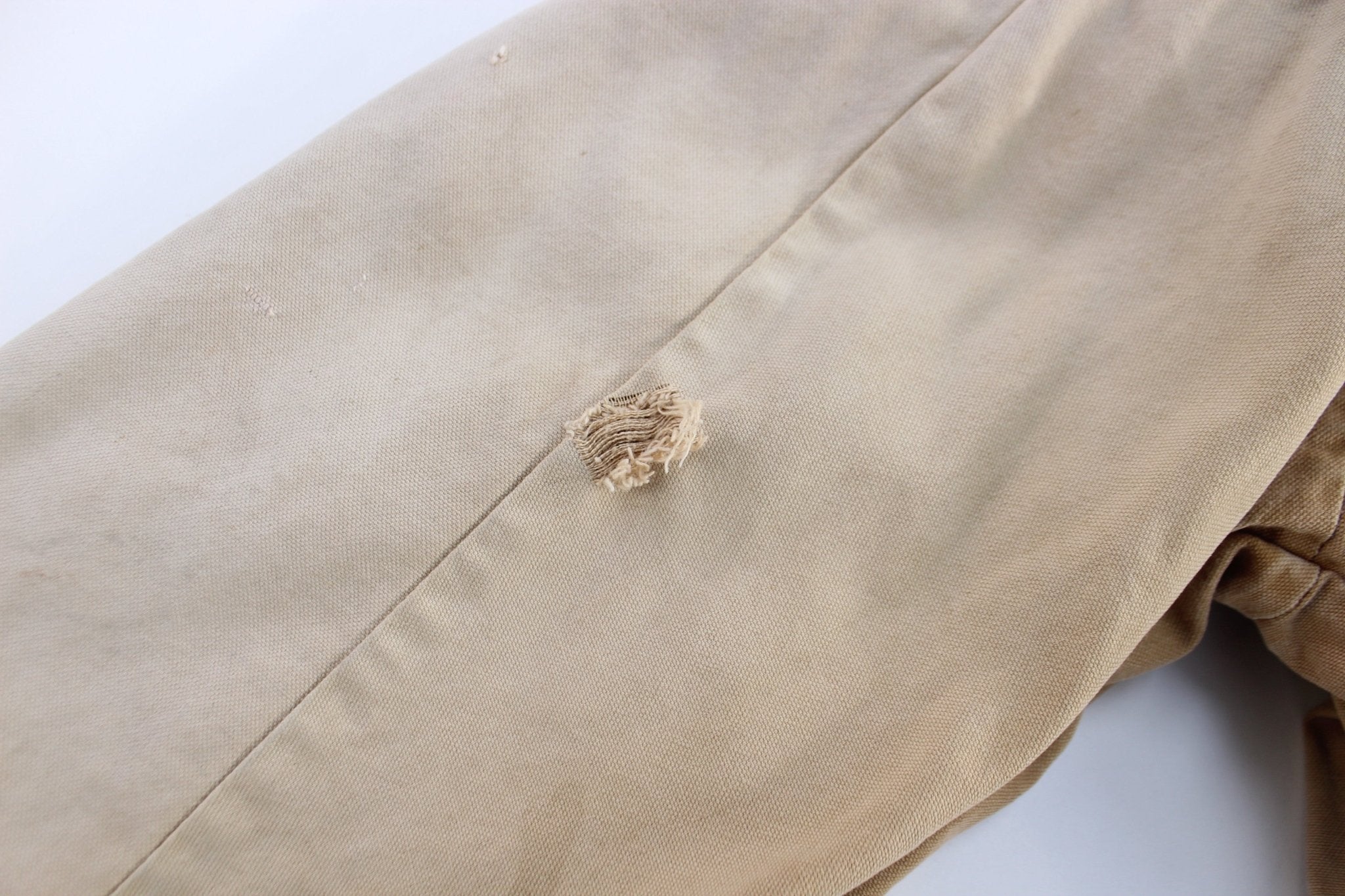 80's Key Tan Blanket Lined Chore Jacket - ThriftedThreads.com