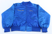 80's Korea Souvenir Embroidered Eagle Bomber Jacket - ThriftedThreads.com