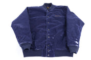 80's Lee Blue Corduroy Bomber Jacket - Jacket - Thrifted Threads
