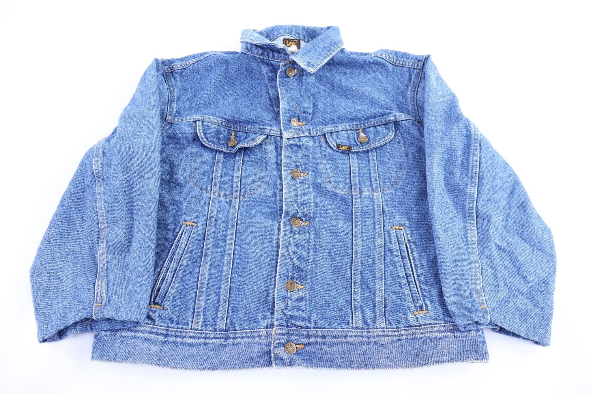 80's Lee Dark Wash Denim Jacket - Jacket - Thrifted Threads