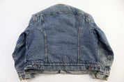 80's Levi's Medium Wash Sherpa Lined Jacket - Jacket - Thrifted Threads