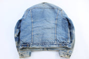 80's Levi's Medium Wash Sherpa Lined Trucker Jacket - Jacket - Thrifted Threads