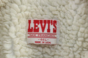 80's Levi's Medium Wash Sherpa Lined Trucker Jacket - Jacket - Thrifted Threads