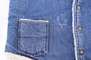 80's Levi's Orange Tab Sherpa Lined Denim Vest - Vest - Thrifted Threads