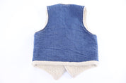 80's Levi's Orange Tab Sherpa Lined Denim Vest - Vest - Thrifted Threads