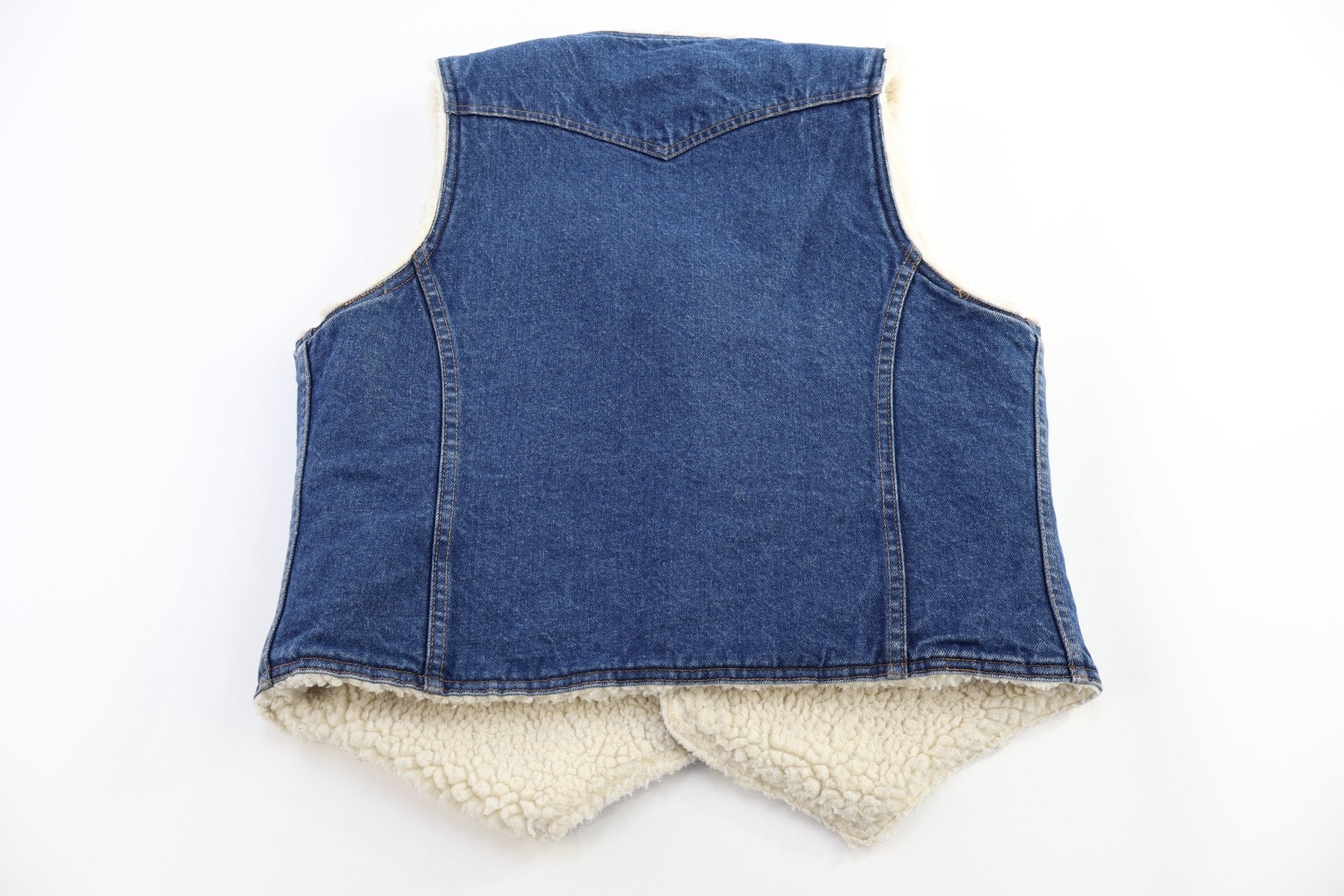 80's Levi's Orange Tab Sherpa Lined Vest - Vest - Thrifted Threads