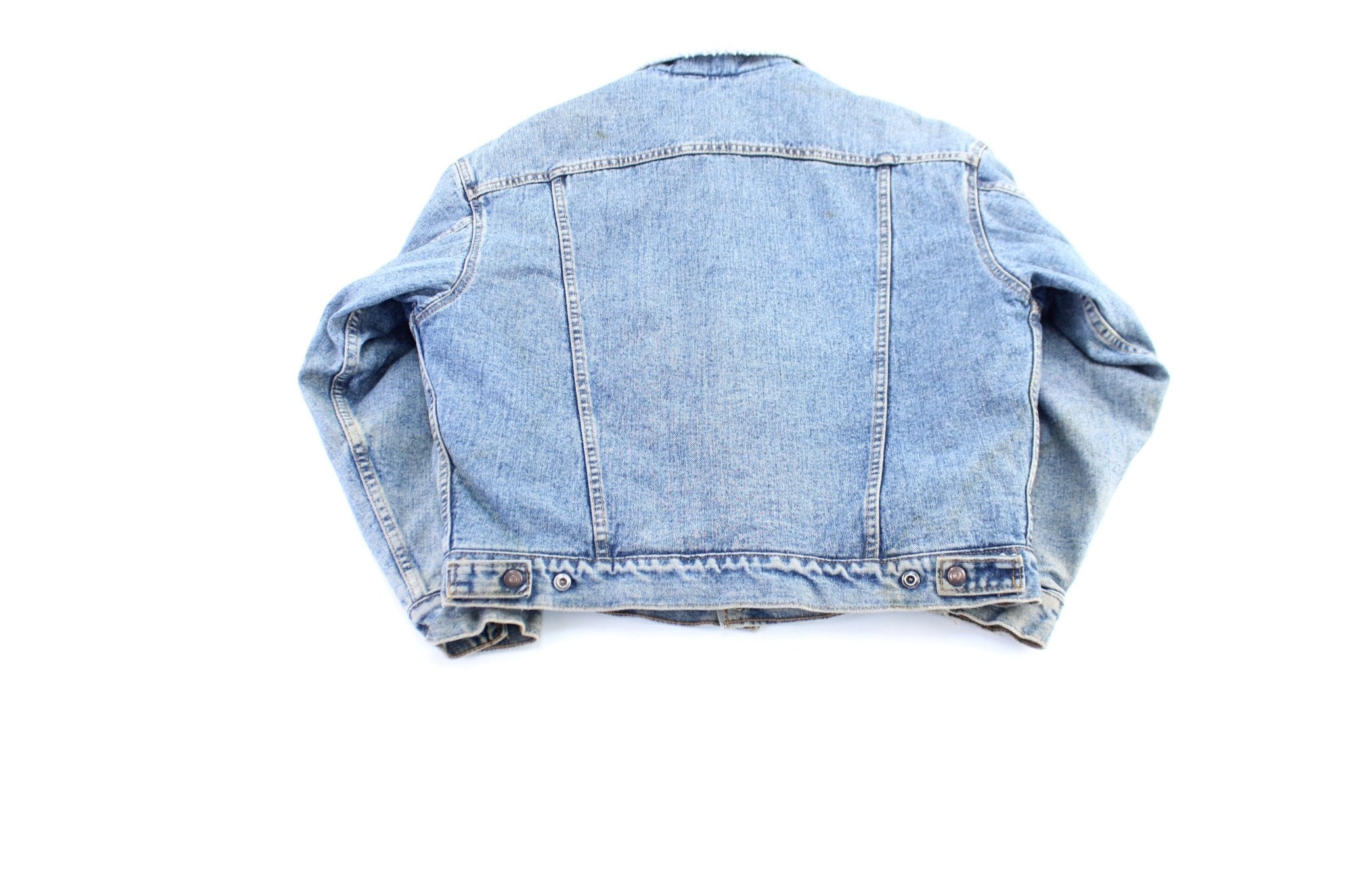 80's Levi's Sherpa Lined Denim Trucker Jacket - Jacket - Thrifted Threads