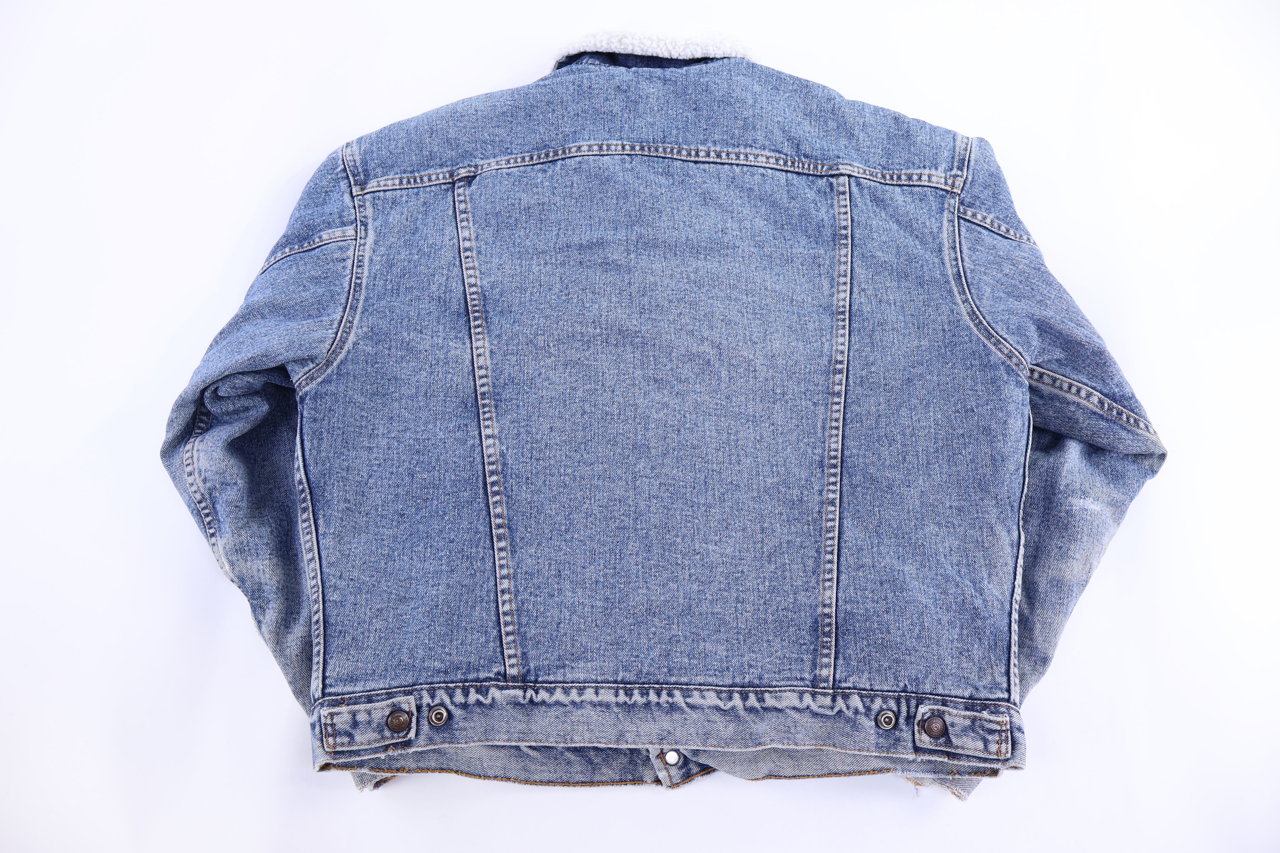 80's Levi's Sherpa Lined Denim Trucker Jacket - Jacket - Thrifted Threads