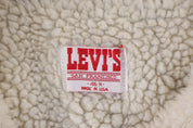 80's Levi's Sherpa Lined Light Wash Denim Jacket - Jacket - Thrifted Threads