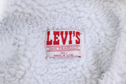 80's Levi's Sherpa Lined Light Wash Denim Jacket - Jacket - Thrifted Threads