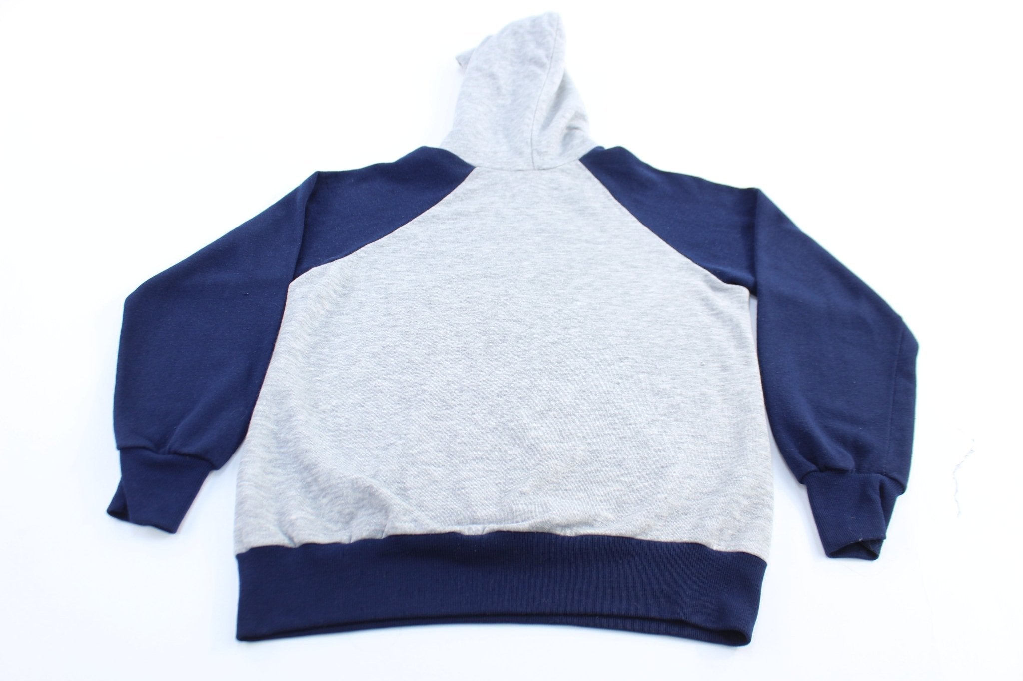 80's Mickey Mouse Two Tone Pullover Hoodie - ThriftedThreads.com