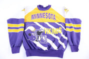 80's Minnesota Vikings Football Sweatshirt - Sweatshirt - Thrifted Threads