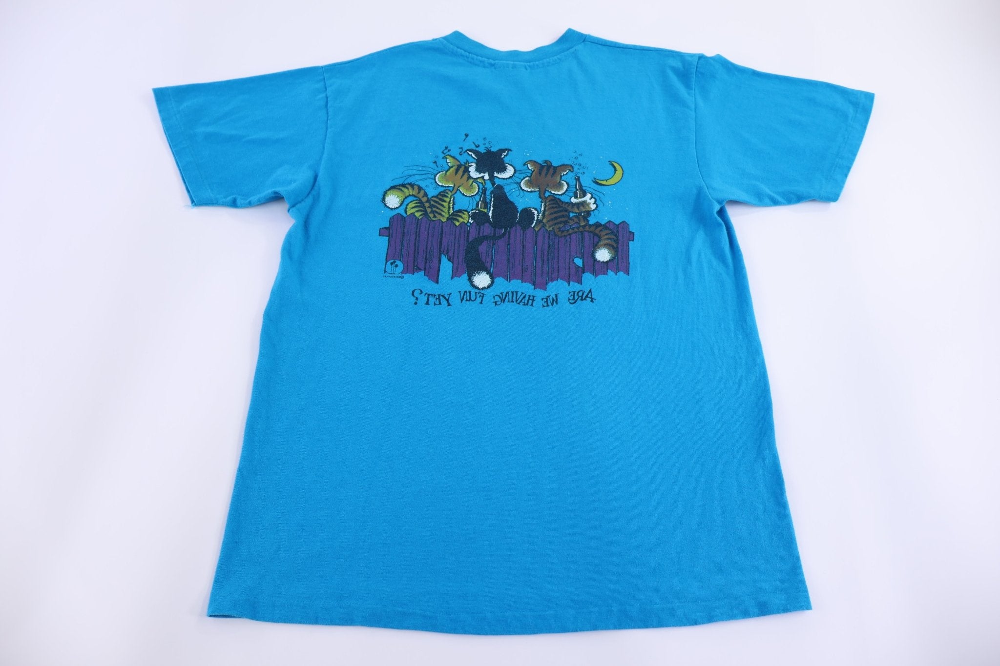 80's Monterey Cats Humor Graphic T-shirt - Shirts & Tops - Thrifted Threads
