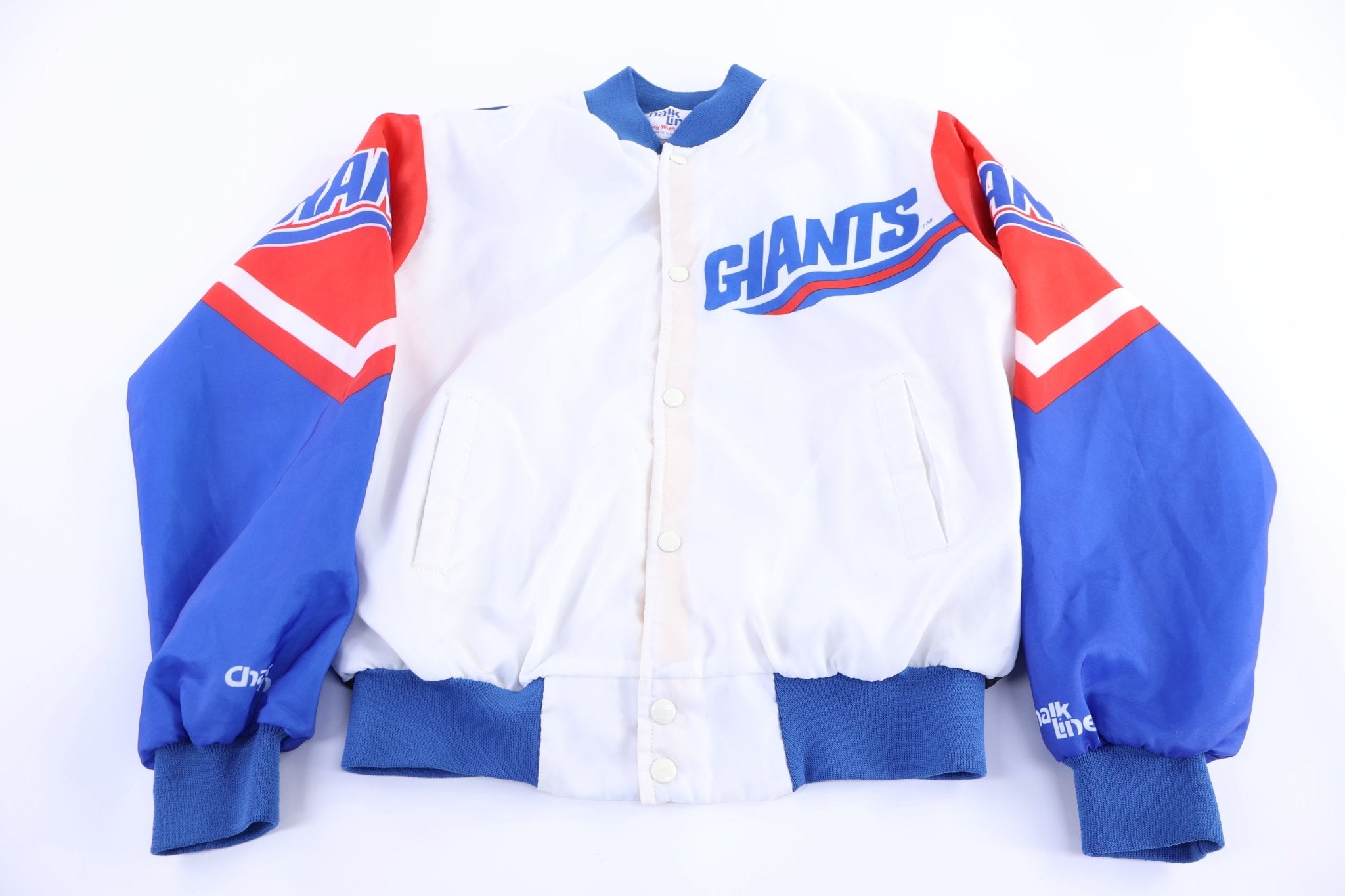 80's New York Giants Football Bomber Jacket - Jacket - Thrifted Threads