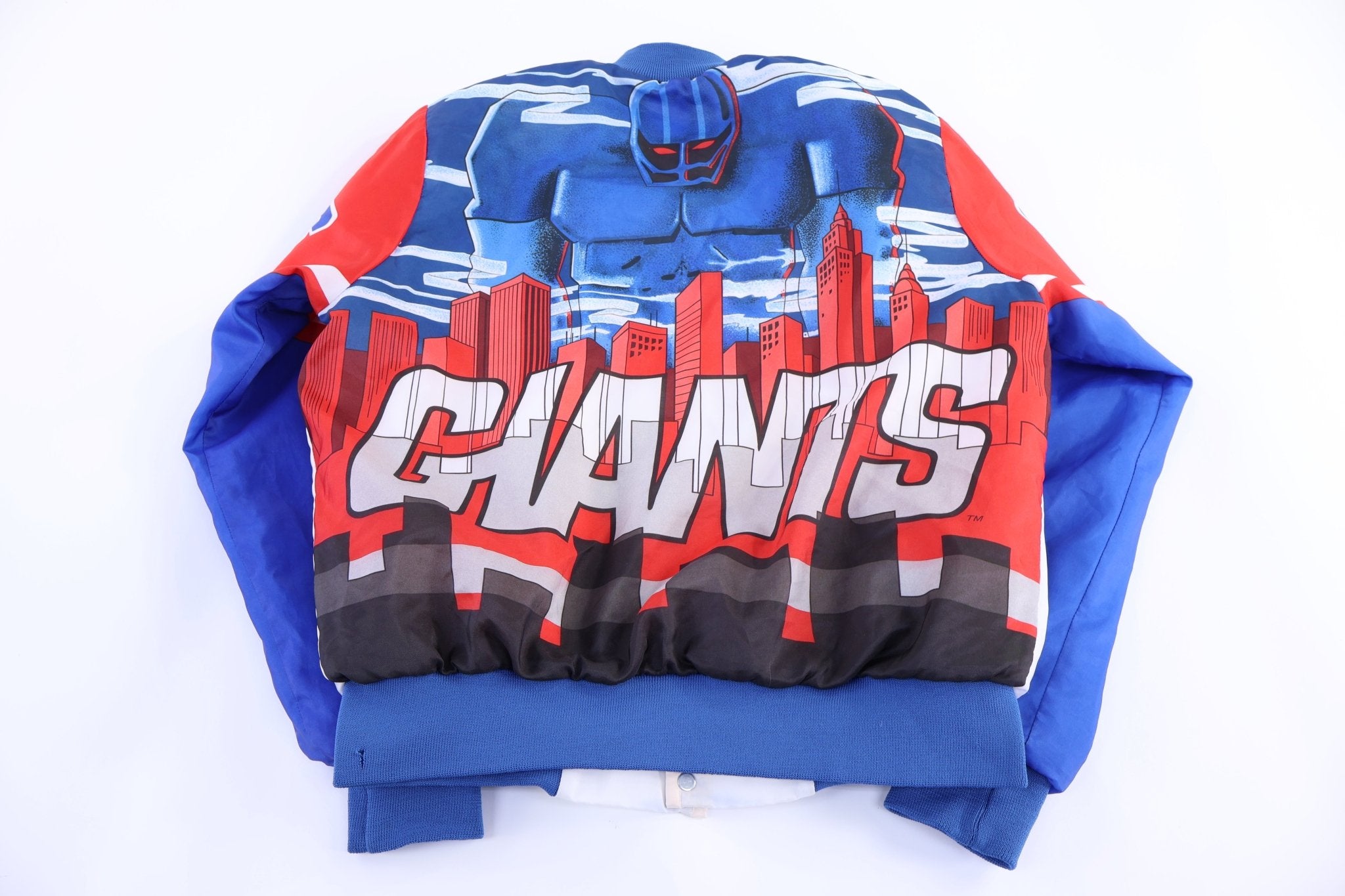 80's New York Giants Football Bomber Jacket - Jacket - Thrifted Threads