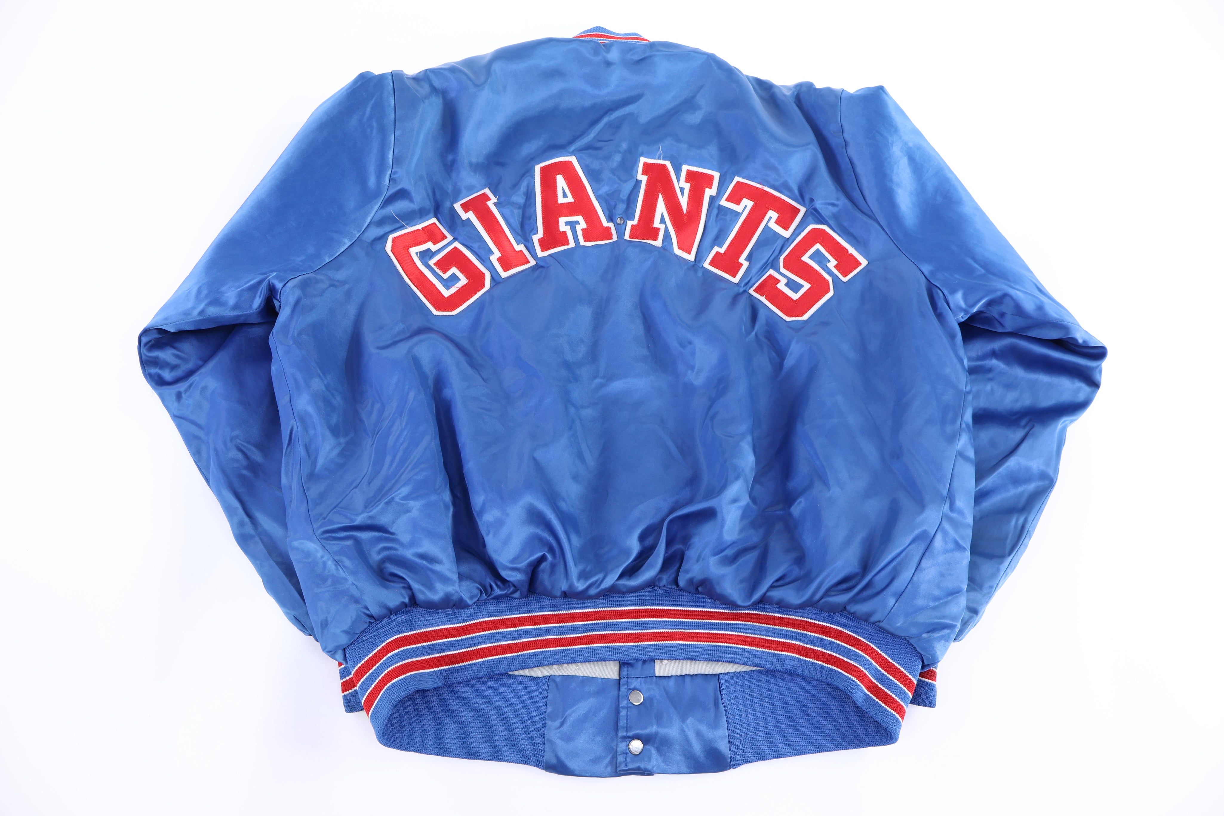 80's New York Giants Football Bomber Jacket - Jacket - Thrifted Threads