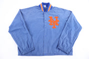 80's New York Mets Baseball Full Snap Jacket - Jacket - Thrifted Threads