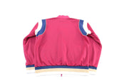 80's Nike Embroidered Logo Burgundy, Navy, & White Zip Up Jacket - Jacket - Thrifted Threads