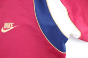 80's Nike Embroidered Logo Burgundy, Navy, & White Zip Up Jacket - Jacket - Thrifted Threads